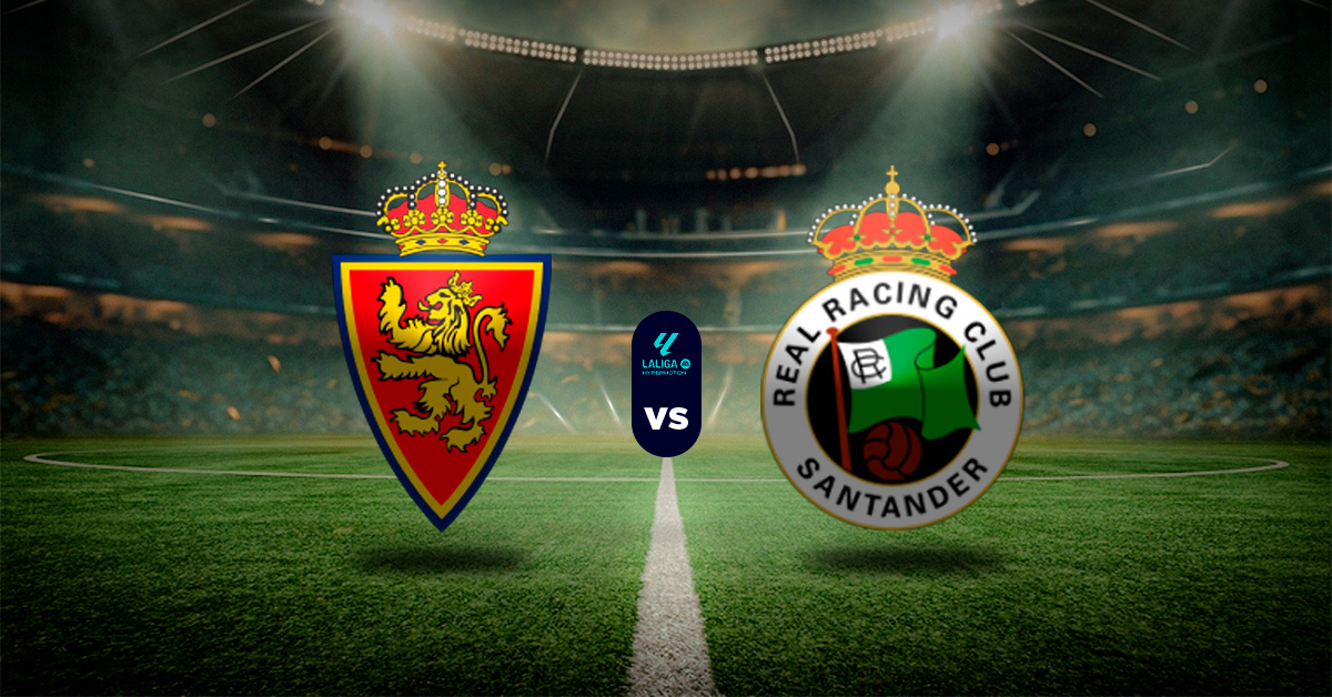 Pronóstico Real Zaragoza vs Racing Santander - datos estadísticas de la liga 2