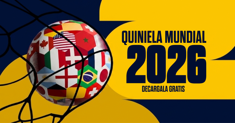 Quiniela Mundial 2026 descargala gratis en masterbets365 pronostica y juega