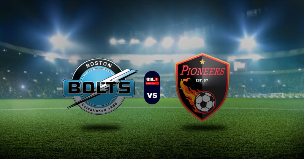 Uno de los choques del martes 30 de junio será el de Boston Bolts vs Western Mass Pioneers, en la jornada de la USL League Two.