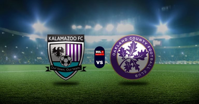 Otro de los juegos de este martes 30 de junio será el de Kalamazoo FC vs Oakland County FC, en la jornada de la USL League Two.