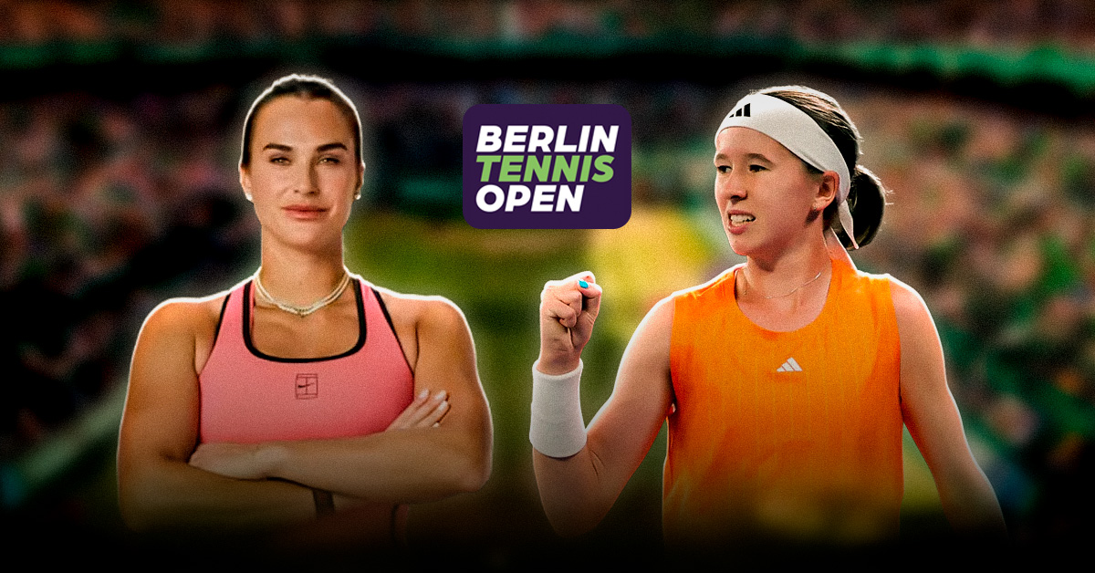 El penúltimo duelo de estos cuartos de final del WTA Berlín será el de Sabalenka vs Bartunkova, este viernes 19 de junio.