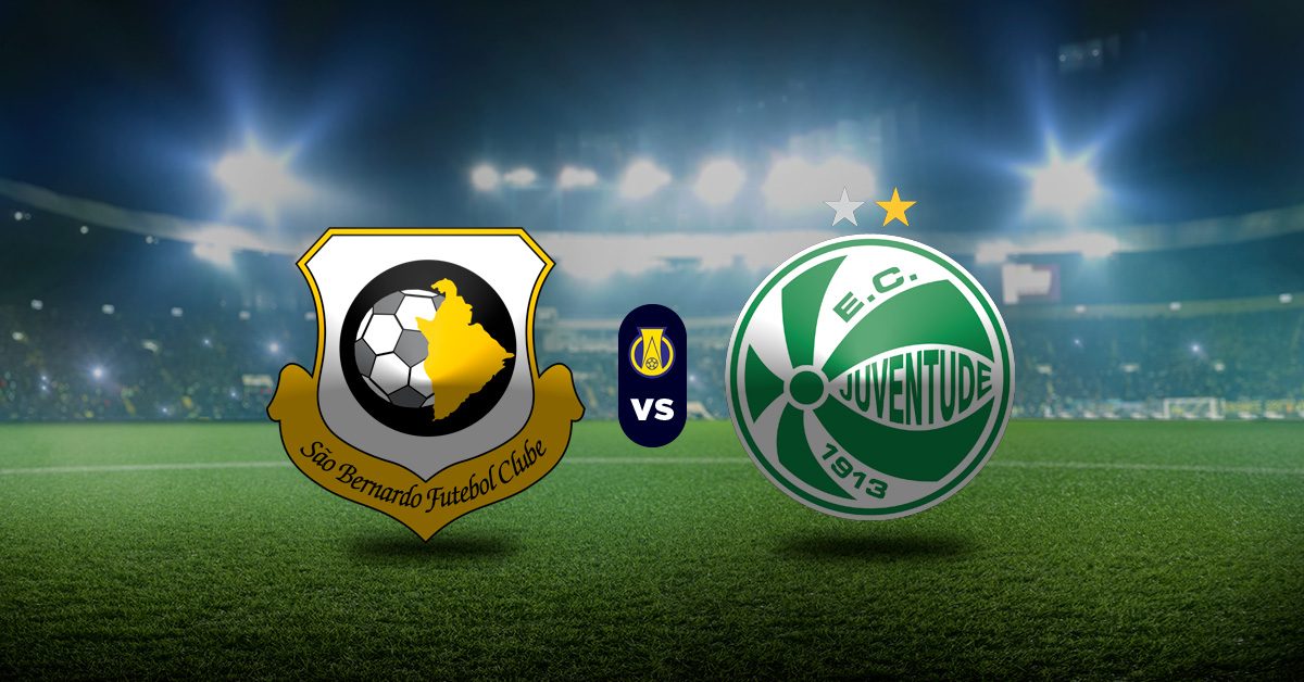 El penúltimo choque de este domingo 21 de junio será el de Sao Bernardo vs Juventude, en la jornada 14 del Brasileirao B.