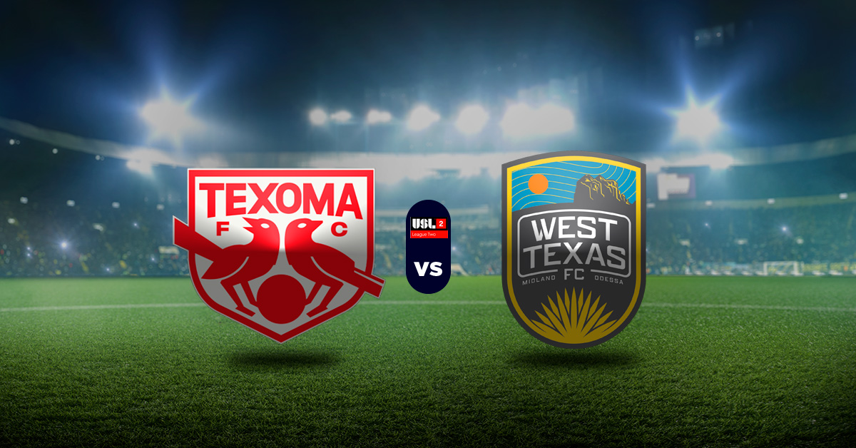 Otro de los primeros choques de este jueves 18 de junio será el de Texoma FC vs West Texas FC, en la jornada 8 de la USL League Two.