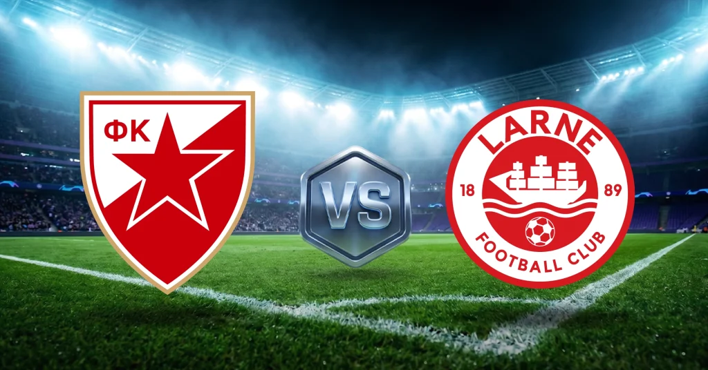 El penúltimo juego de vuelta de este miércoles 29 de julio será el de Estrella Roja vs Larne, en la clasificación a Champions League.