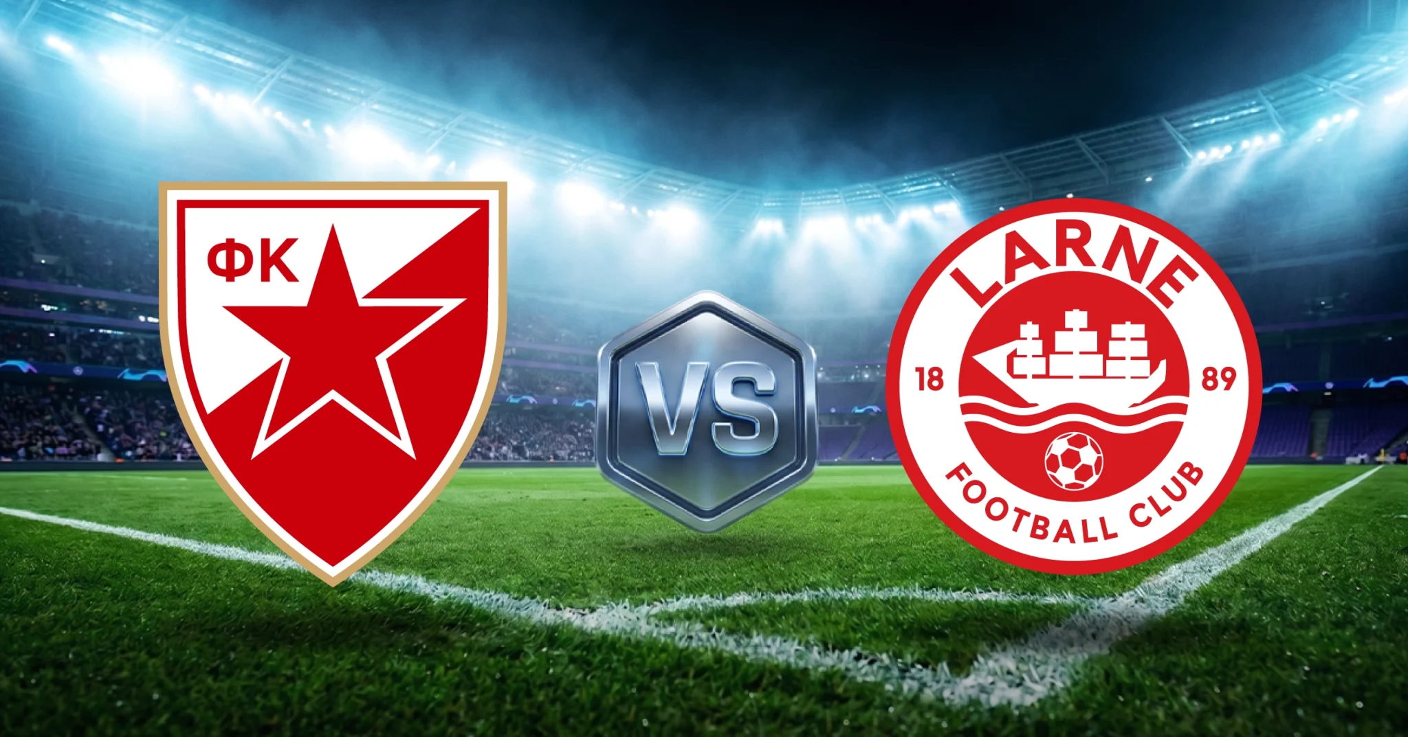 El penúltimo juego de vuelta de este miércoles 29 de julio será el de Estrella Roja vs Larne, en la clasificación a Champions League.