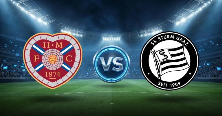 Otro de los choques de este martes 28 de julio será el de Hearts vs Sturm Graz, en la clasificación a la Champions League.