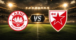 El último duelo de ida del martes 21 de julio será el de Larne vs Estrella Roja, en la segunda ronda de clasificación Champions League.