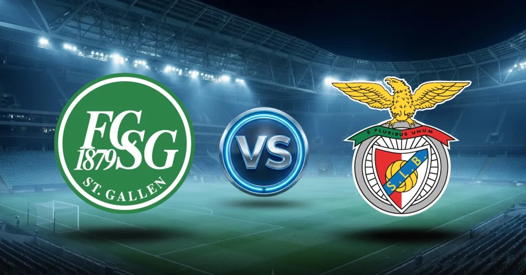 El penúltimo choque de este jueves 23 de julio será el de St. Gallen vs Benfica, en la segunda ronda de clasificación a Europa League.