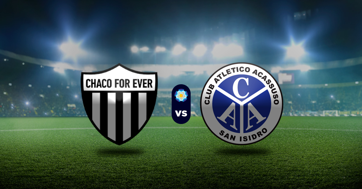 Pronóstico Chaco For Ever vs Acassuso - Primera B Nacional Argentina