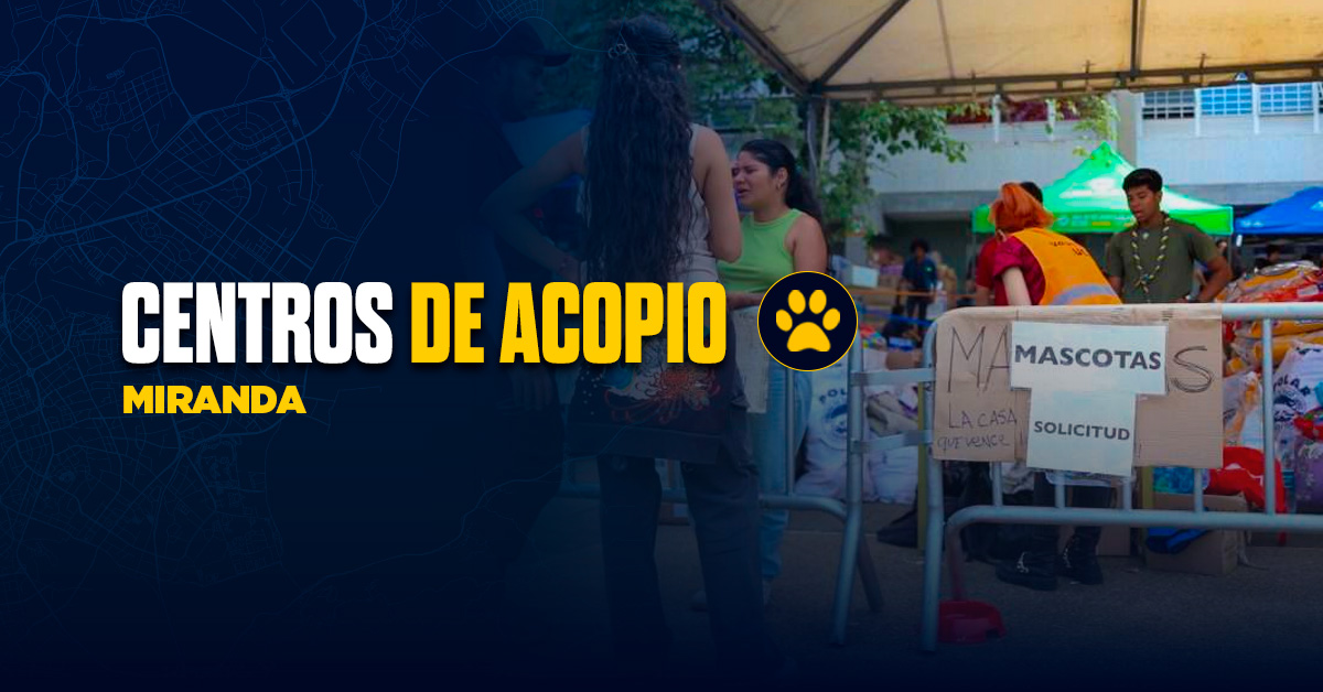 Centros de acopio mascotas miranda