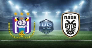 Anderlecht vs PAOK, ver apuestas con cuotas y estadísticas gratis HOY por Europa League 2026 en MasterBets365.