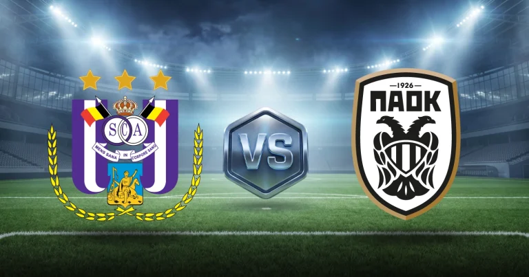 Anderlecht vs PAOK, ver apuestas con cuotas y estadísticas gratis HOY por Europa League 2026 en MasterBets365.