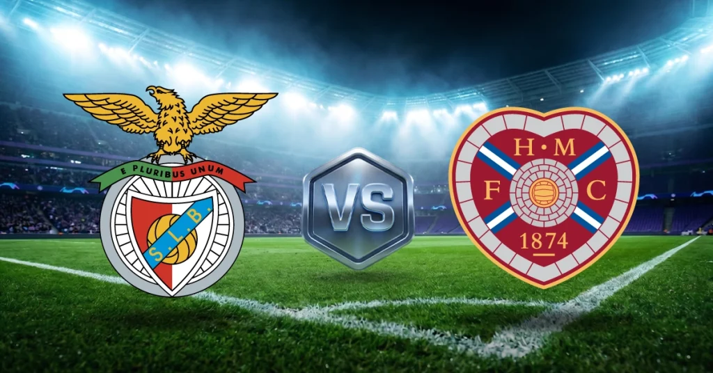 Otro choque de ida de la clasificación a Europa League será el de Benfica vs Hearts, este jueves 6 de agosto.