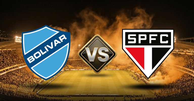 Bolívar vs Sao Paulo juegan por el partido de ida de los octavos de final de la Copa Sudamericana en La Paz.