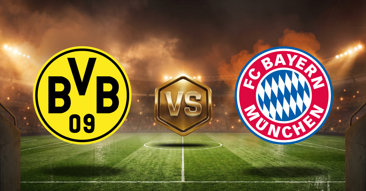 Borussia Dortmund vs Bayern Múnich, ver las cuotas y pronósticos con estadísticas por Supercopa de Alemania 2026 en MasterBets365.
