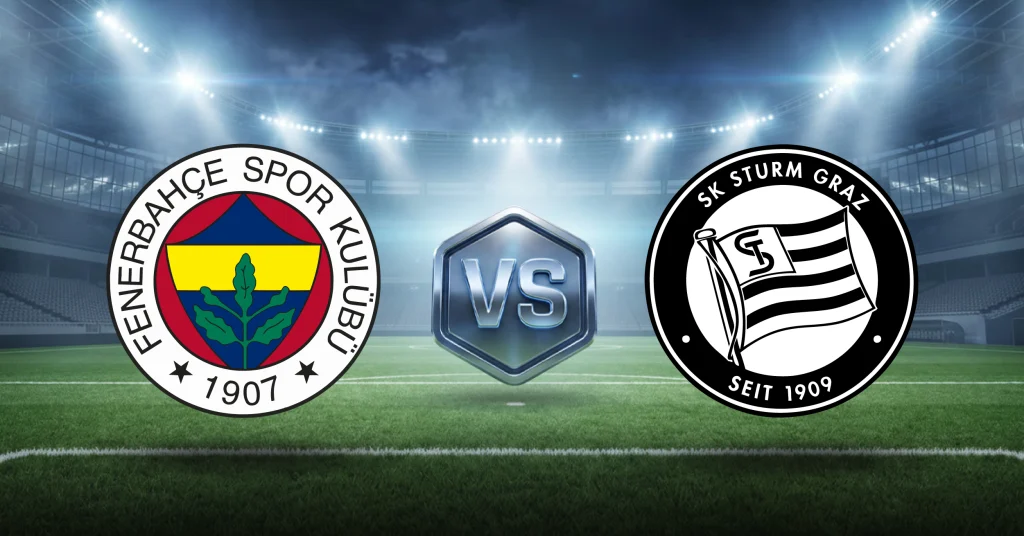 Fenerbahce vs Sturm Graz, en el Estadio Şükrü Saracoğlu, disputarán la ida de la tercera ronda de clasificación a Champions League.