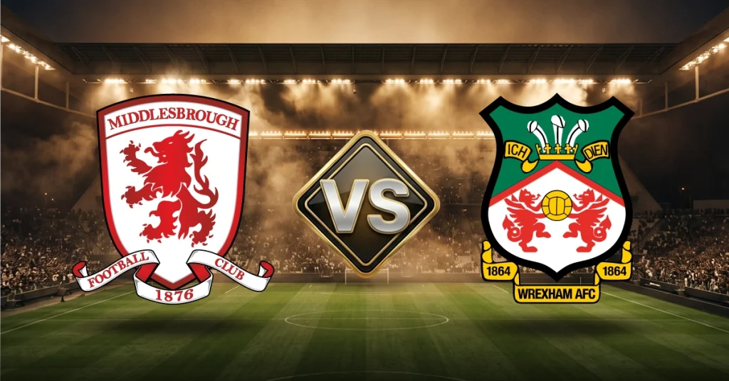El último choque de este viernes 7 de agosto será Middlesbrough vs Wrexham, en la primera ronda de la EFL Cup.