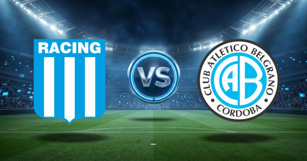 Racing Club vs Belgrano, ver aquí cuotas y pronósticos con estadísticas GRATIS hoy por Copa Argentina 2026 en MasterBets365.