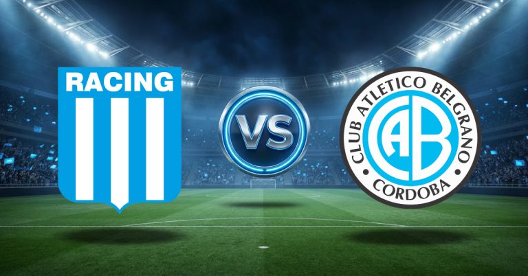 Racing Club vs Belgrano, ver aquí cuotas y pronósticos con estadísticas GRATIS hoy por Copa Argentina 2026 en MasterBets365.