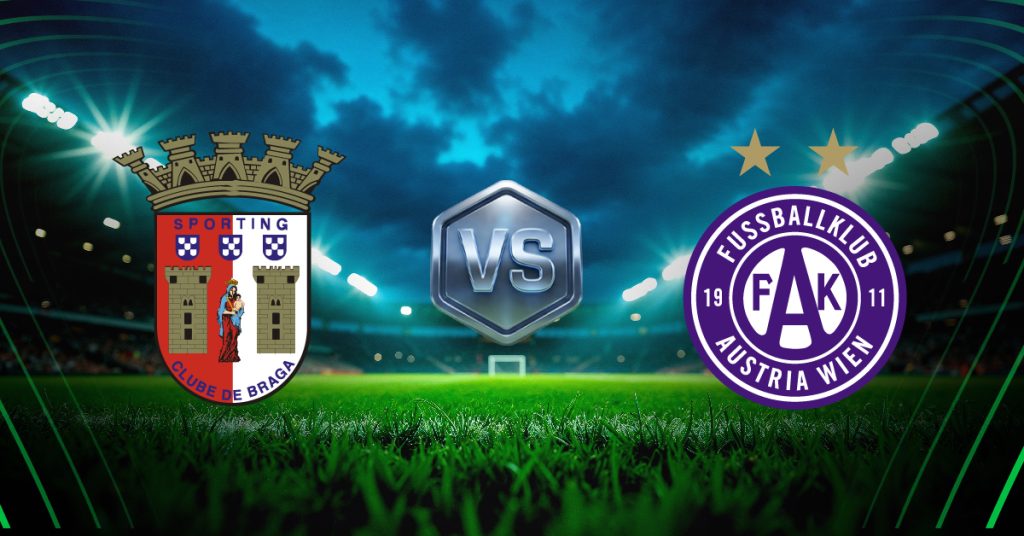 Sporting Braga vs Austria Viena, ver pronósticos cuotas con estadísticas gratis por Conference League 2026 en MasterBets365.