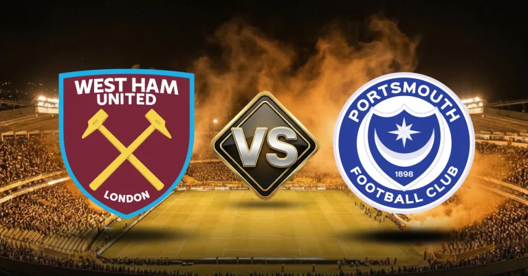 West Ham vs Portsmouth ver apuestas. Pronósticos cuotas y estadísticas hoy gratis por EFL Cup en MasterBets365