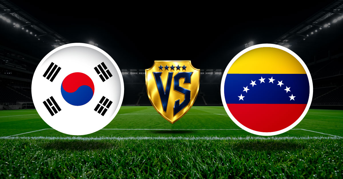Corea del Sur vs Venezuela chocarán en un partido amistoso internacional. ¡Haz click y conoce nuestros pronósticos deportivos gratis!