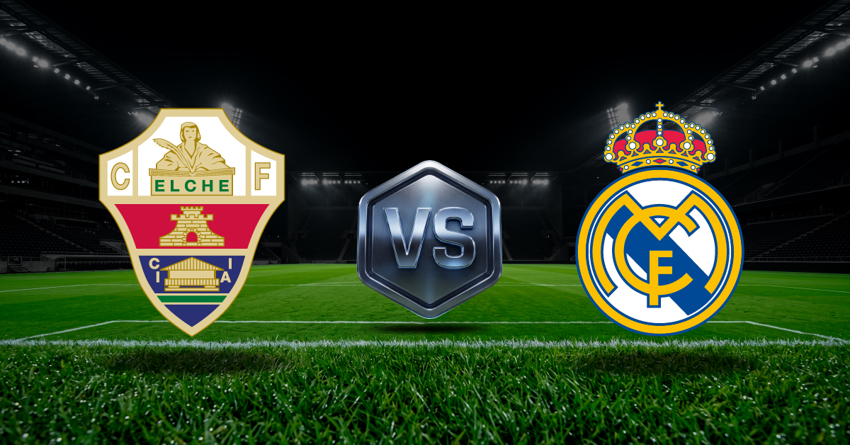 Elche vs Real Madrid se medirán en LaLiga. ¡Haz click y conoce nuestros pronósticos deportivos gratis para multiplicar tu dinero!
