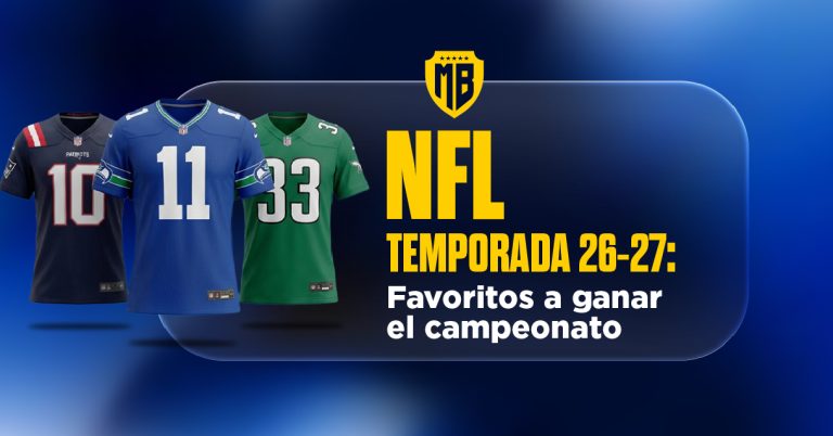 Favoritos a ganar el campeonato de cara a la temporada 26-27 de la NFL. ¡Ingresa ahora y entérate de nuestro análisis!