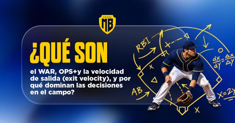 La sabermetría avanzada ha generado un impacto interesante en el béisbol. ¡Ingresa ahora y conoce lo que es el WAR, OPS+ y la exit velocity!