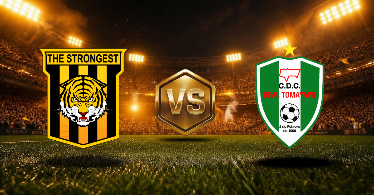 The Strongest vs Real Tomayapo juego local, ver las cuotas y pronósticos con estadísticas por Liga Boliviana 2026 en MasterBets365.