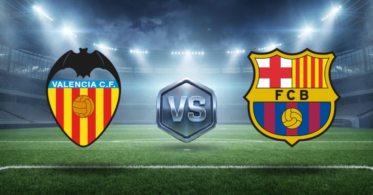 Valencia vs Barcelona apuestas, ver cuotas y pronósticos con estadísticas por LaLiga 2026-2027 hoy en MasterBets365.