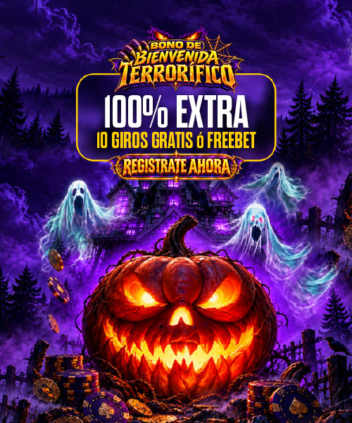 Bono de bienvenida - freebet- Halloween - casino online