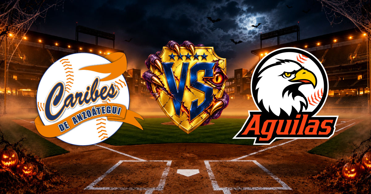 Caribes vs Águilas se ven las caras en un nuevo duelo entre estos equipos para seguir con la acción de la temporada 2026-27 de la LVBP.