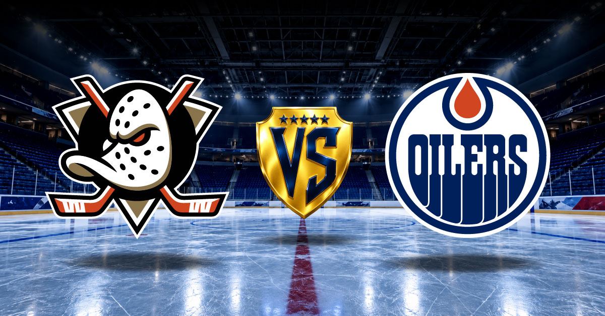 Ducks vs Oilers, mira las cuotas y mejores pronósticos con estadísticas gratis por NHL 2026 en MasterBets365.