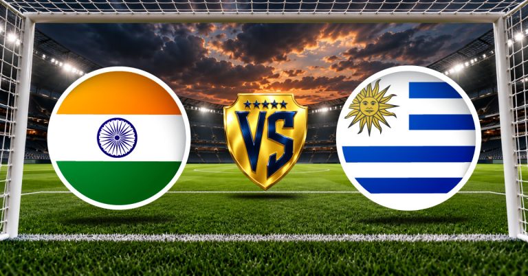 India vs Uruguay se enfrentan en el Vivekananda Yuba Bharati Krirangan para disputar un amistoso internacional.