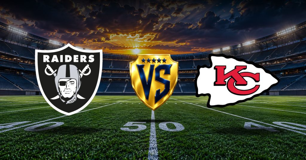Raiders vs Chiefs juego local, mira las cuotas y pronósticos con estadísticas por NFL 2026 en MasterBets365.