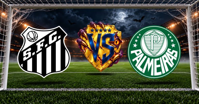 Santos vs Palmeiras se enfrentan en el Estadio Urbano Caldeira para disputar la jornada 33 del campeonato en el Brasileirao.