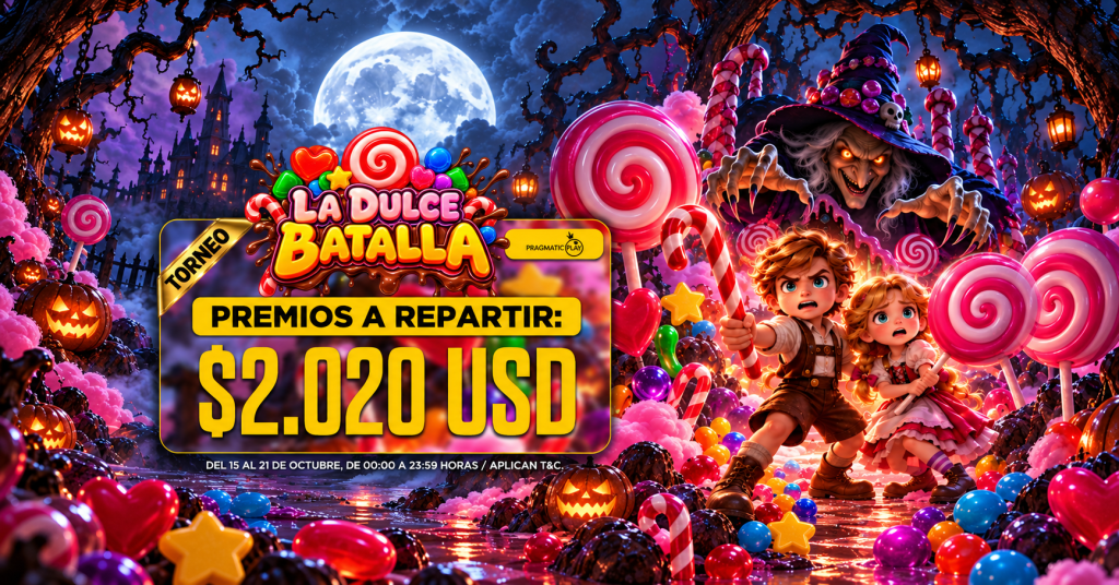 ¡Comenzó La Dulce Batalla en MasterBets365! Compite con los mejores multiplicadores, demuestra tu habilidad y gana una parte de la gran bolsa de premios.